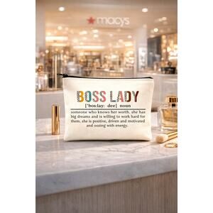 Boss Lady Cosmetic Bag 8" x 7"